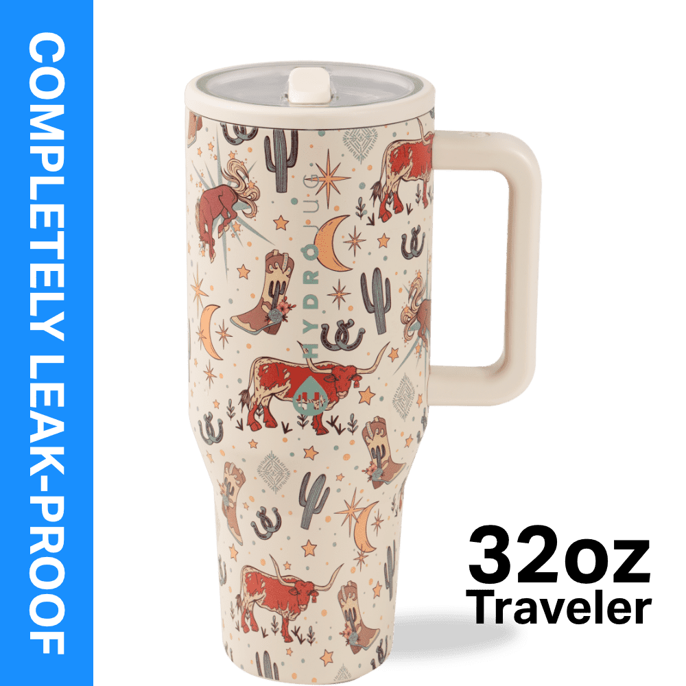 Herobuddy™ HydroJug Traveler 32 oz Water Bottle, Stainless Steel Insulated Tumbler - Leakproof Insulated Water Bottle