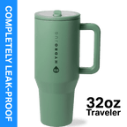 Herobuddy™ HydroJug Traveler 32 oz Water Bottle, Stainless Steel Insulated Tumbler - Leakproof Insulated Water Bottle