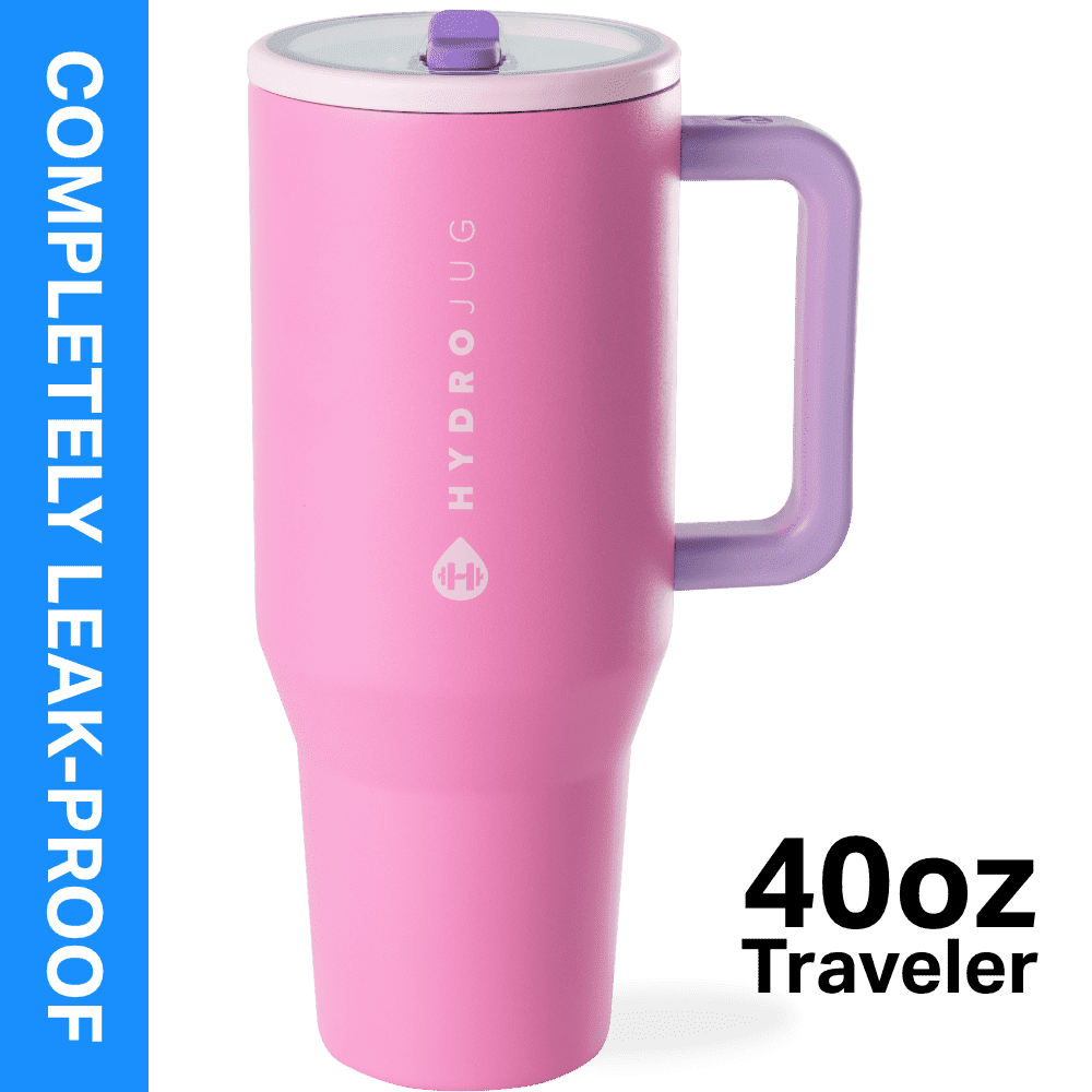 Herobuddy™ HydroJug Traveler 40 oz Water Bottle, Stainless Steel Insulated Tumbler - Leakproof Insulated Water Bottle