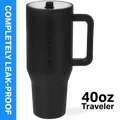 Herobuddy™ HydroJug Traveler 40 oz Water Bottle, Stainless Steel Insulated Tumbler - Leakproof Insulated Water Bottle