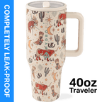 Herobuddy™ HydroJug Traveler 40 oz Water Bottle, Stainless Steel Insulated Tumbler - Leakproof Insulated Water Bottle