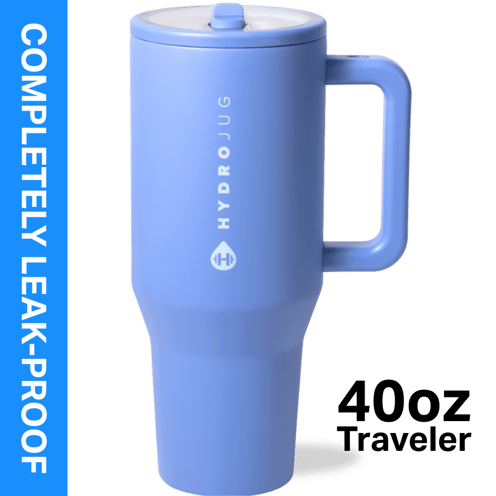 Herobuddy™ HydroJug Traveler 40 oz Water Bottle, Stainless Steel Insulated Tumbler - Leakproof Insulated Water Bottle