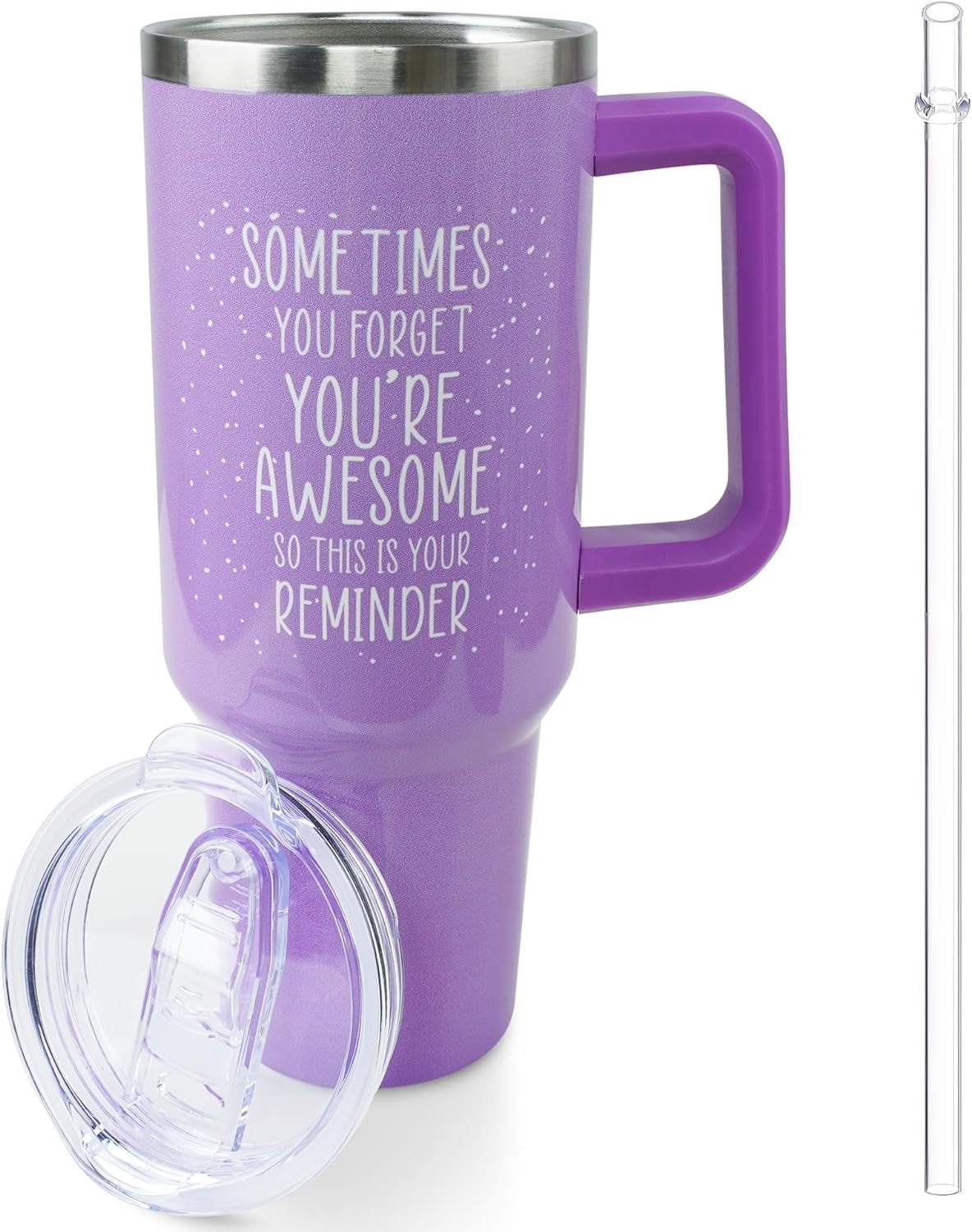 Inspirational Gifts for Women, Birthday Gifts for Mom Women Best Friend Her, 40 oz Tumbler with Handle and Straw, Christmas,Valentines Day,Mothers Day Gifts for Wife Female Sister Daughter Coworker