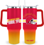 Kansas City Tumbler Cup - Kansas City Gifts for Men - 40 OZ Insulated Stainless Steel Coffee Travel Mug with Lid and Straw