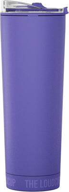 Loud Cup 23 oz Tumbler + Stadium Horn with Slide-Close Lid (Royal Purple) - Double-WallCup Reusable Water Bottle Coffee Travel Mug - Worlds Loudest Cup for Game Day