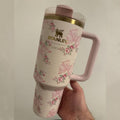 Love Shack Fancy 40oz Tumbler Cup, Insulated Travel Mug Gift valentines mother day Christmas, Gift for Her, Tumblers 40oz