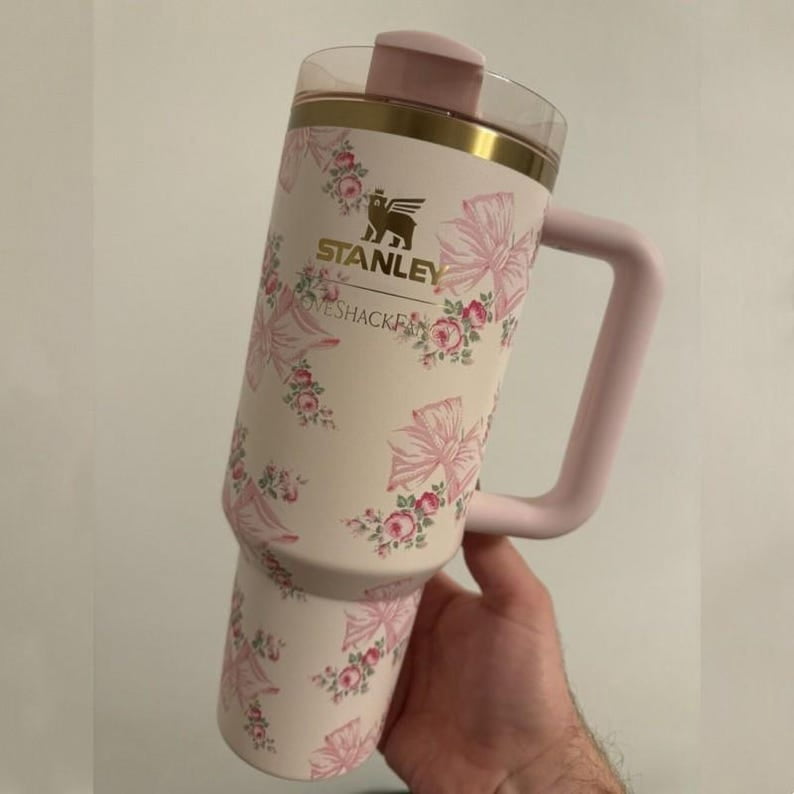 Love Shack Fancy 40oz Tumbler Cup, Insulated Travel Mug Gift valentines mother day Christmas, Gift for Her, Tumblers 40oz