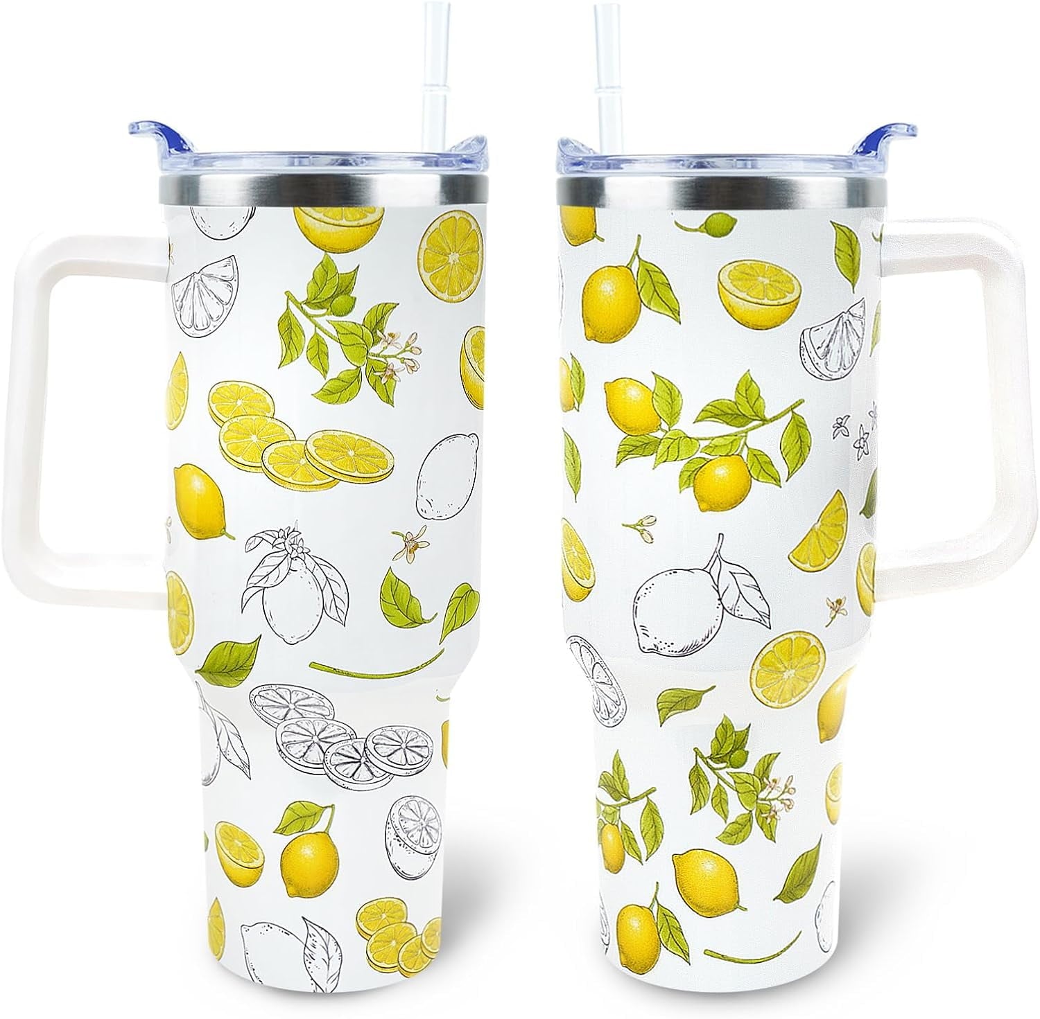 Herobuddy™ Mom Tumbler 40 oz Tumbler with Handle and Straw Lid Leak - Insulated Travel Tumbler Cup