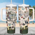 Outlander Series 40oz Tumbler, Highlander Fan Tumbler Cup, Claire And Jamie Stainless Tumbler, Romantic Fantasy TV Drinkware Tumbler