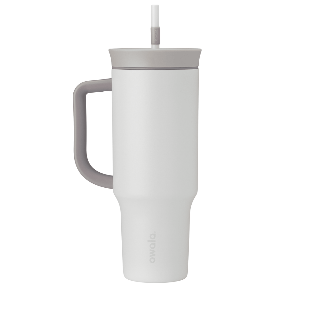 Herobuddy™ Premium Owala Stainless Steel Tumbler, 40oz, Light Purple - Insulated Travel Tumbler Cup