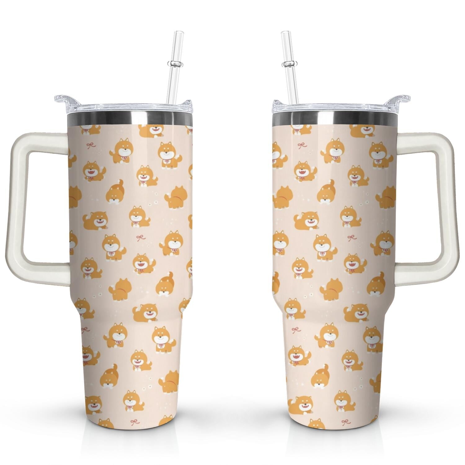 Herobuddy™ Gift for Dog Lovers Cute Dog Tumbler for Women - 40oz - Insulated Travel Tumbler Cup