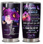 Personalized Moms Gifts Tumbler Cup Customized Name With Lid 20oz 30oz Present Ideas Birthday Christmas Mothers Day Anniversary To My Mom Gift From Daughters For Mommy Mother Mama