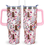 Herobuddy™ Pitbull Gifts Dog Tumbler Cup for Women Men 40oz Stainless Steel - Insulated Travel Coffee Mug