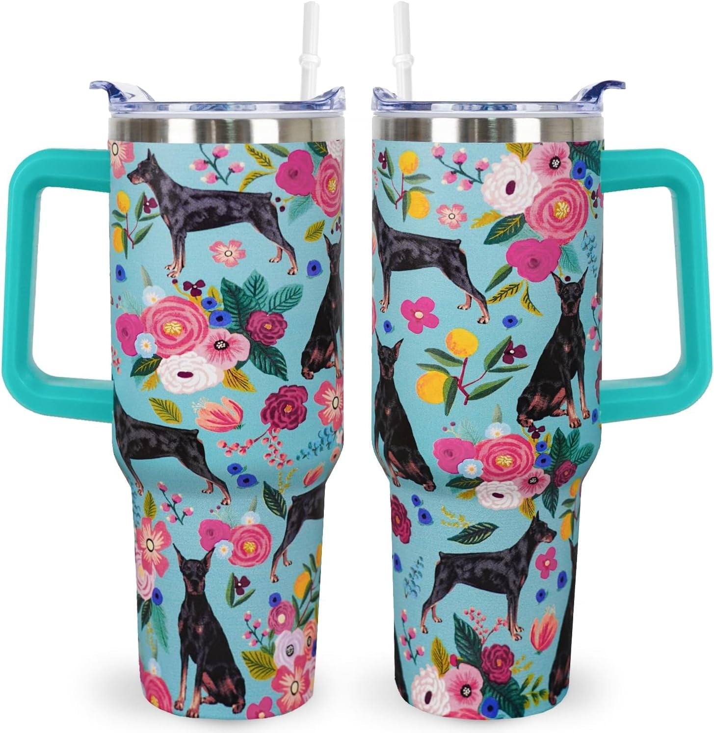Herobuddy™ Pitbull Gifts Dog Tumbler Cup for Women Men 40oz Stainless Steel - Insulated Travel Coffee Mug