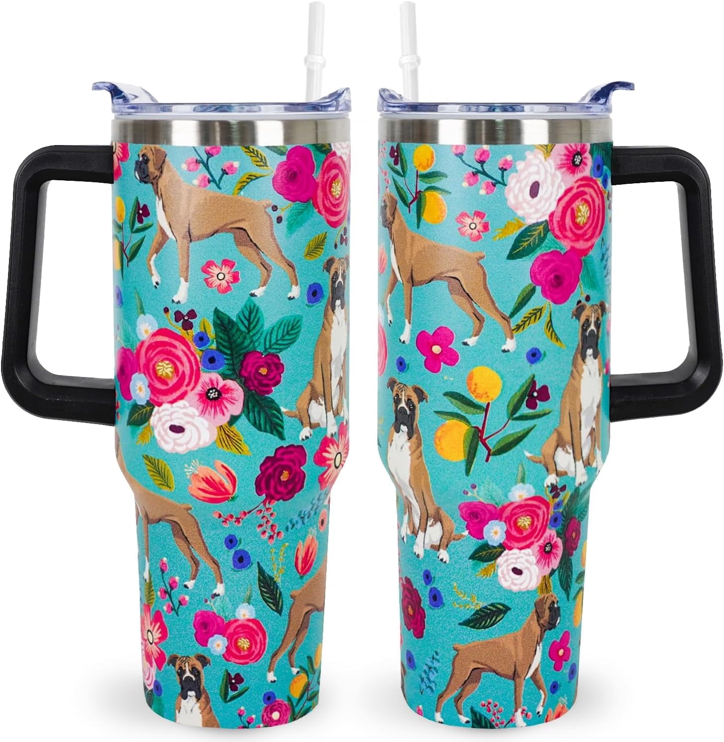 Herobuddy™ Pitbull Gifts Dog Tumbler Cup for Women Men 40oz Stainless Steel - Insulated Travel Coffee Mug
