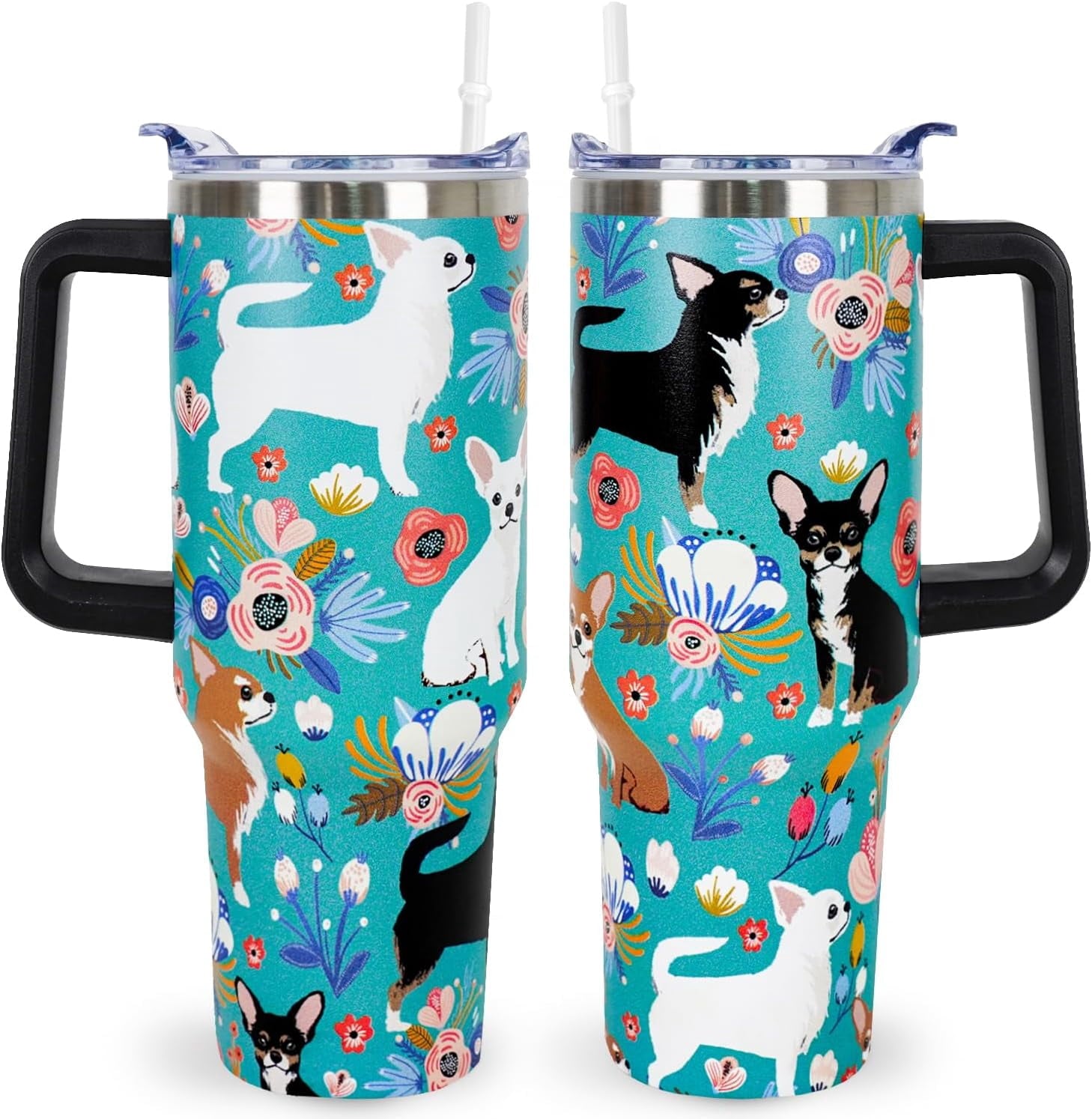 Herobuddy™ Pitbull Gifts Dog Tumbler Cup for Women Men 40oz Stainless Steel - Insulated Travel Coffee Mug