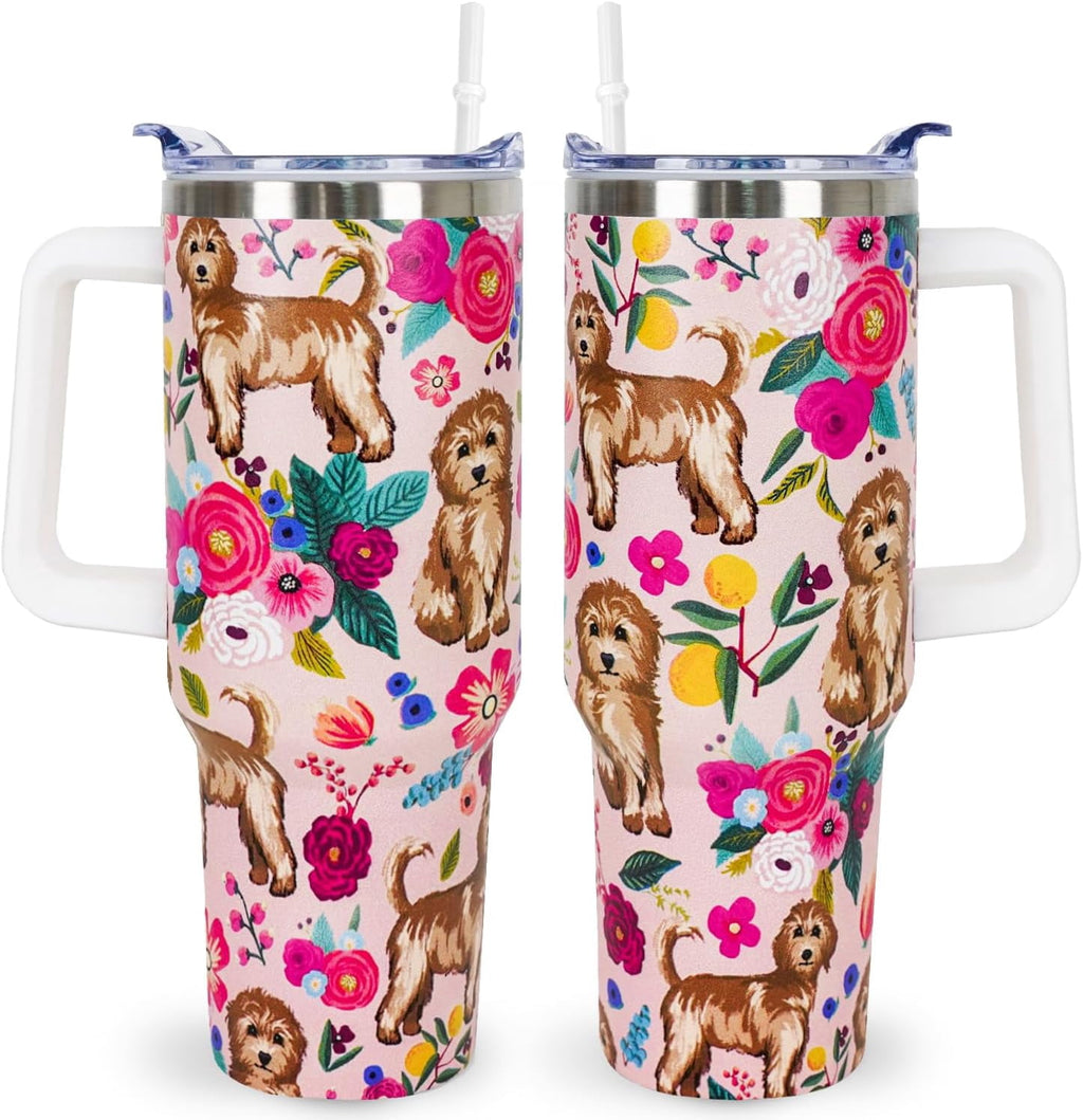 Herobuddy™ Pitbull Gifts Dog Tumbler Cup for Women Men 40oz Stainless Steel - Insulated Travel Coffee Mug