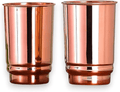 Pure Copper Drinking Cups Ayurvedic Health Tumblers 2 Pcs Set
