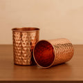 Pure Copper Tumblers for Drinking - Ayurvedic Health Pure Copper Cups Pack Of 2