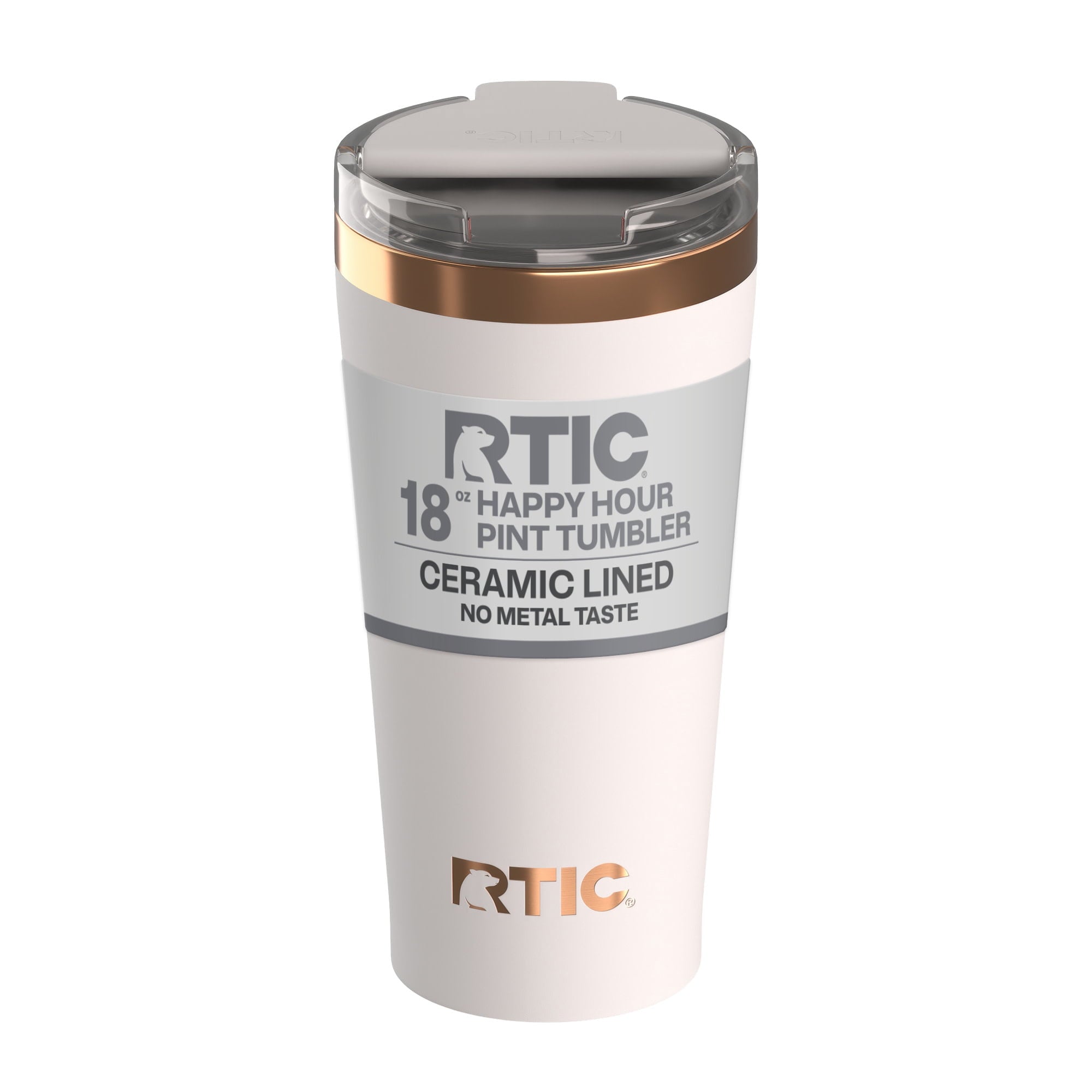 Herobuddy™ 18 oz Ceramic Lined Insulated Happy Hour Pint Tumbler, Leak - Insulated Travel Tumbler Cup