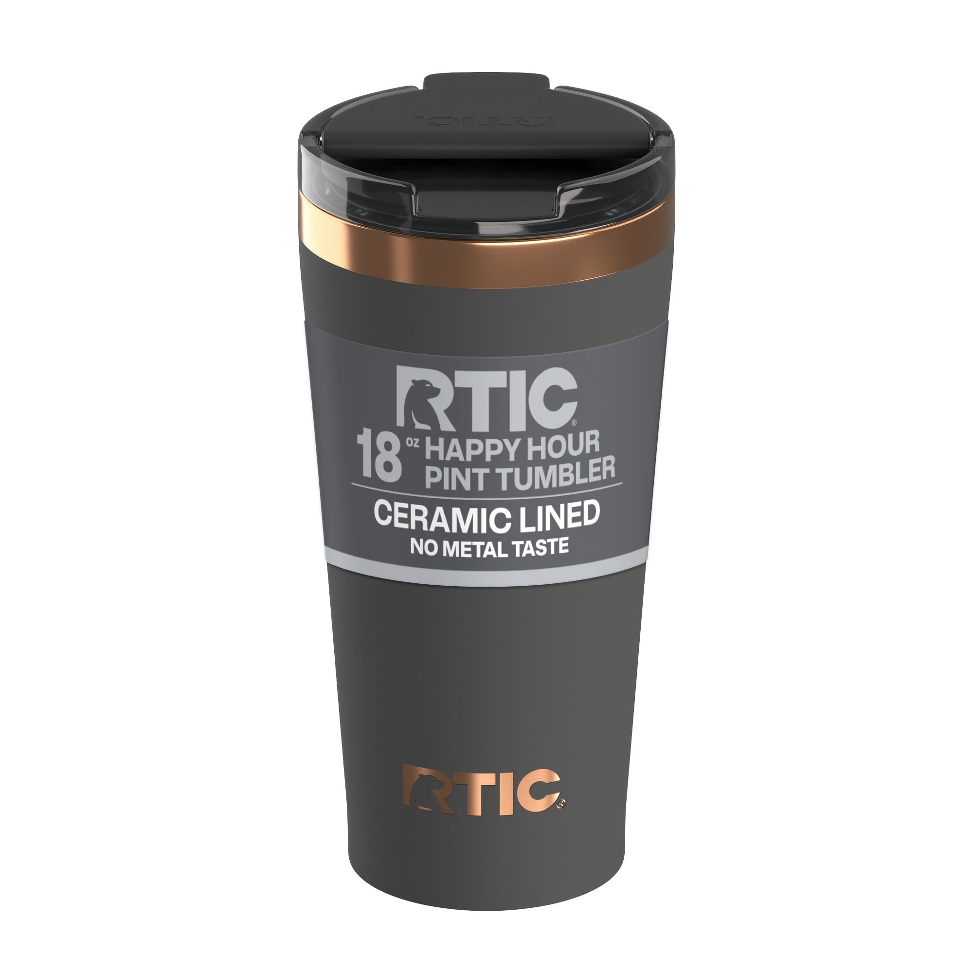 Herobuddy™ 18 oz Ceramic Lined Insulated Happy Hour Pint Tumbler, Leak - Insulated Travel Tumbler Cup