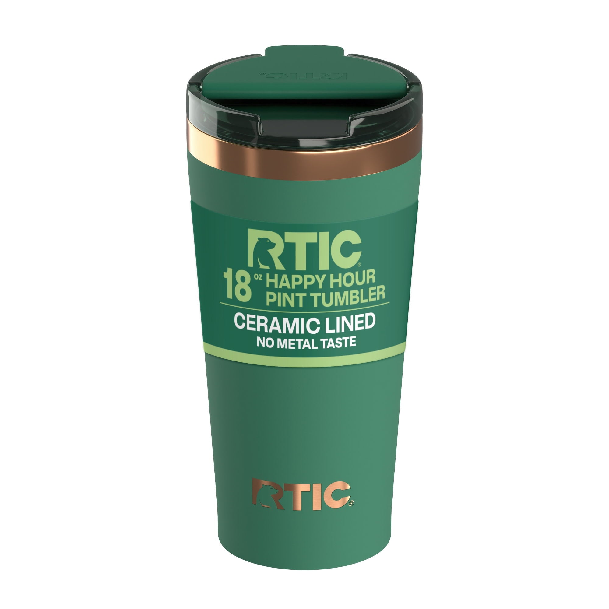Herobuddy™ 18 oz Ceramic Lined Insulated Happy Hour Pint Tumbler, Leak - Insulated Travel Tumbler Cup