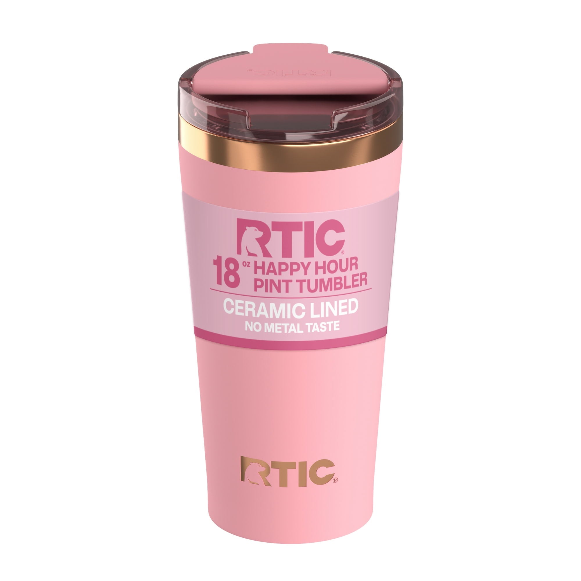 Herobuddy™ 18 oz Ceramic Lined Insulated Happy Hour Pint Tumbler, Leak - Insulated Travel Tumbler Cup