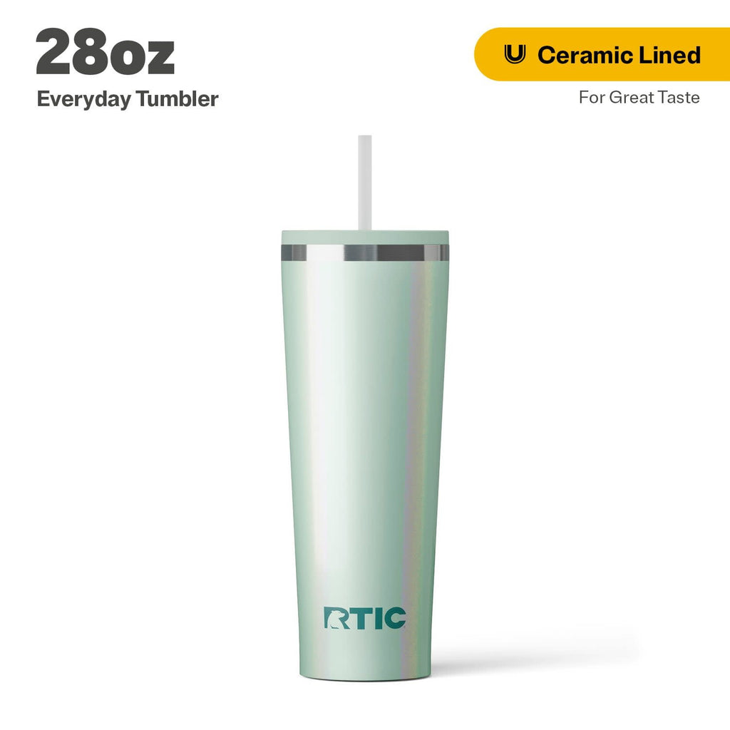 Herobuddy™ 28 oz Ceramic Lined Everyday Tumbler, Spill-Resistant Straw Lid, Plum - Insulated Travel Tumbler Cup