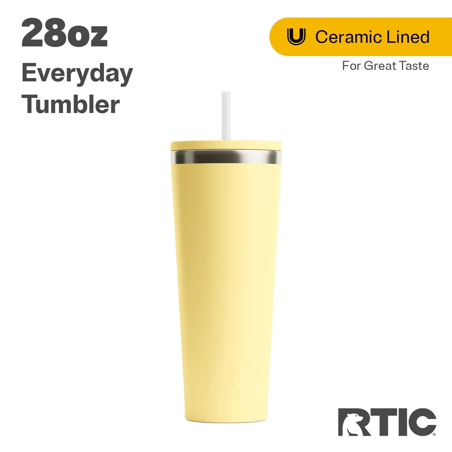 Herobuddy™ 28 oz Ceramic Lined Everyday Tumbler, Spill-Resistant Straw Lid, Plum - Insulated Travel Tumbler Cup