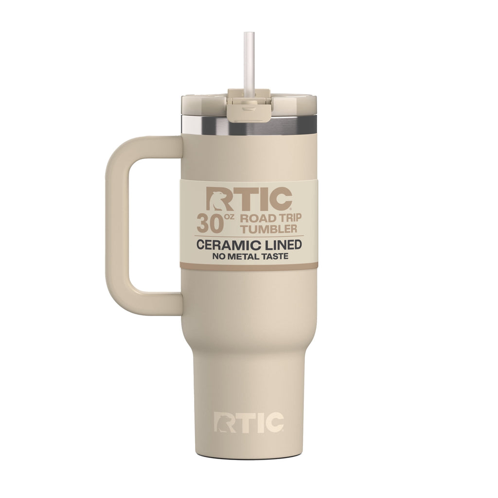 Herobuddy™ 30 oz Ceramic Lined Road Trip Tumbler with Handle - Insulated Travel Tumbler Cup