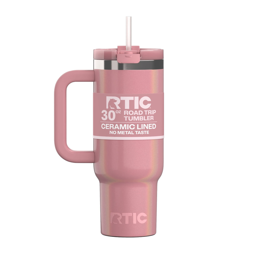 Herobuddy™ 30 oz Ceramic Lined Road Trip Tumbler with Handle - Insulated Travel Tumbler Cup