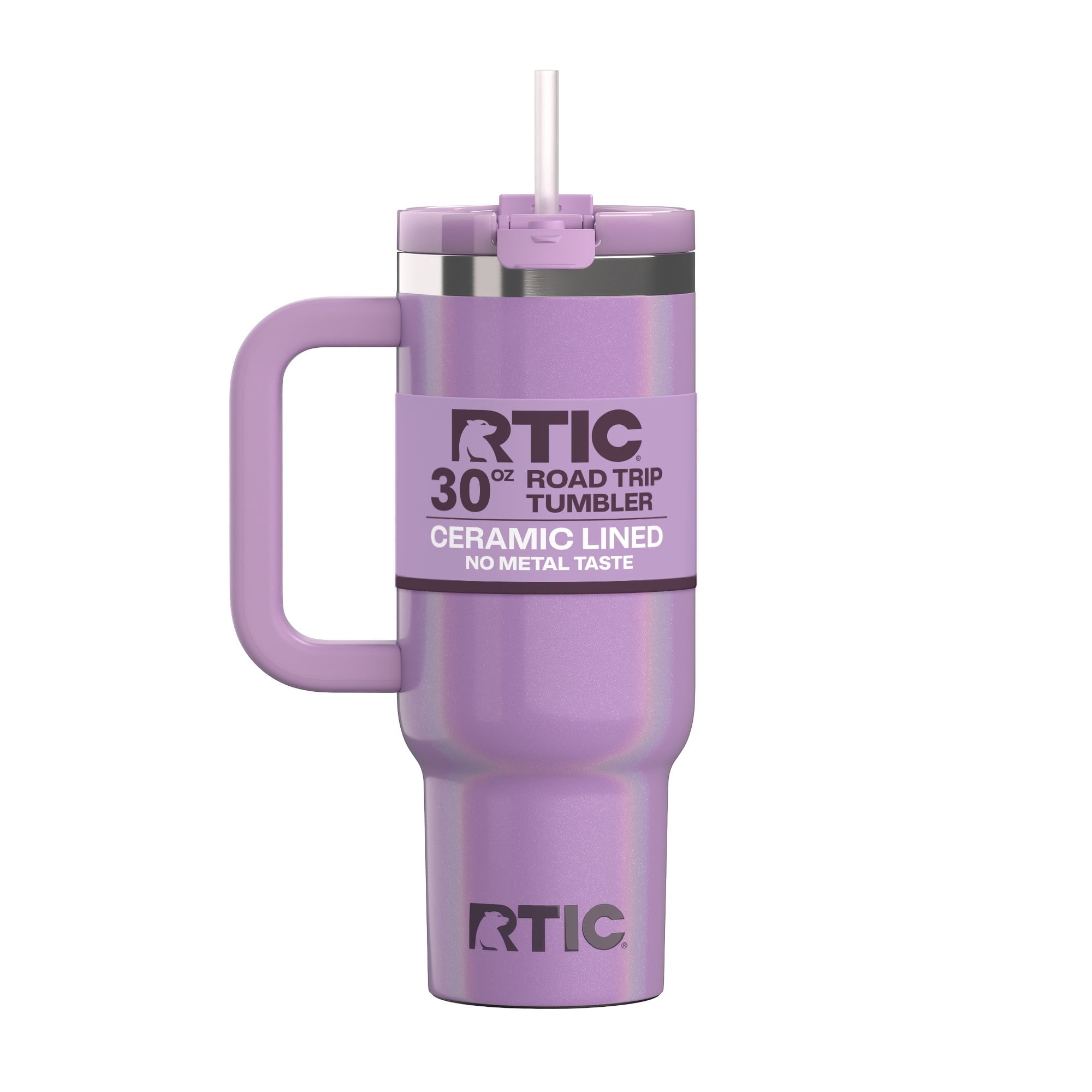 Herobuddy™ 30 oz Ceramic Lined Road Trip Tumbler with Handle - Insulated Travel Tumbler Cup