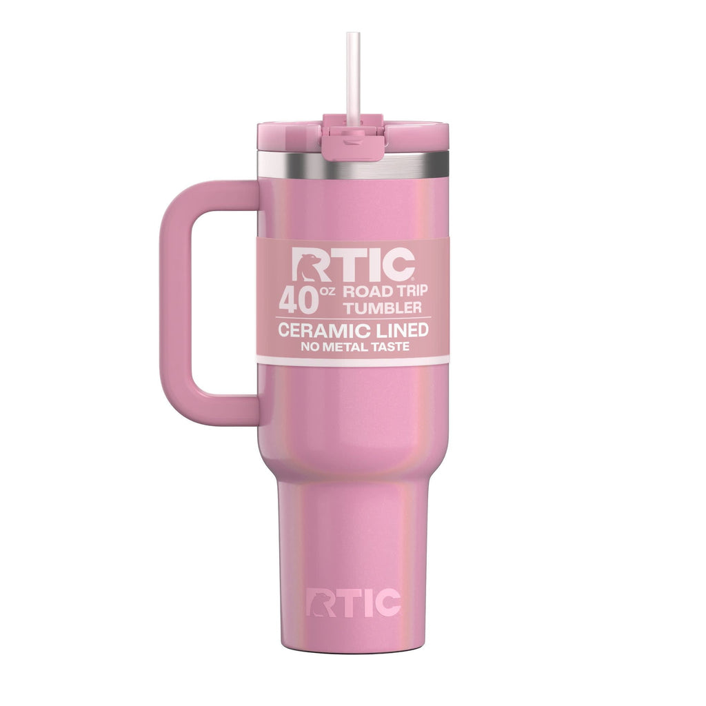 Herobuddy™ 40 oz Ceramic Lined Road Trip Tumbler with Handle - Insulated Travel Tumbler Cup