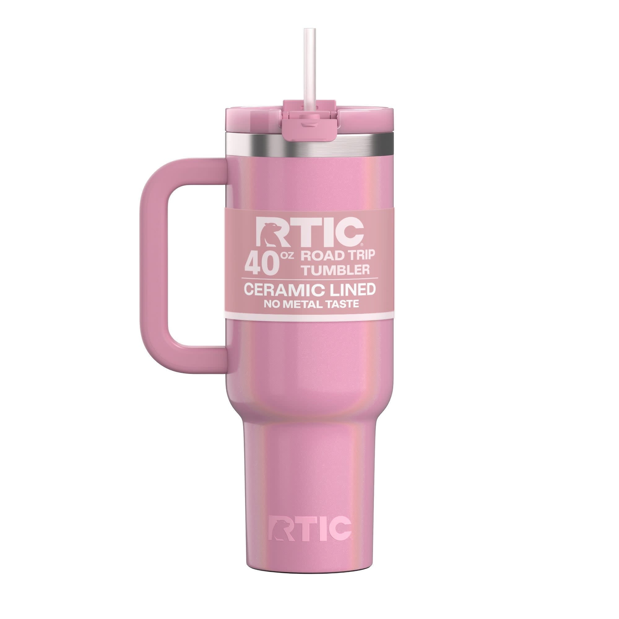 Herobuddy™ 40 oz Ceramic Lined Road Trip Tumbler with Handle - Insulated Travel Tumbler Cup