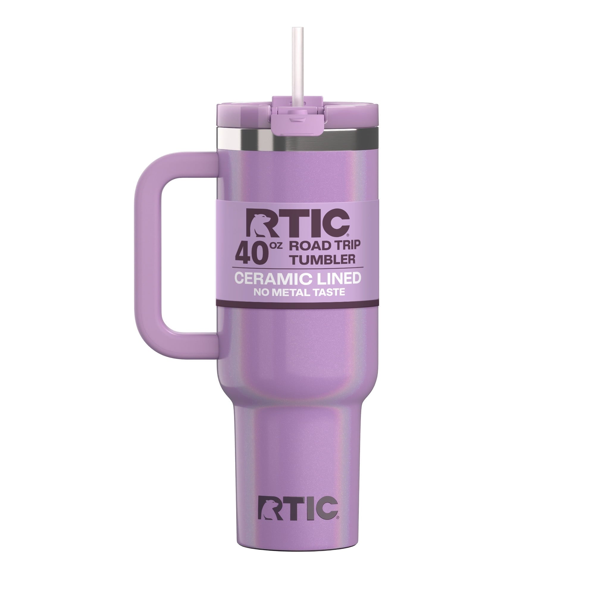 Herobuddy™ 40 oz Ceramic Lined Road Trip Tumbler with Handle - Insulated Travel Tumbler Cup