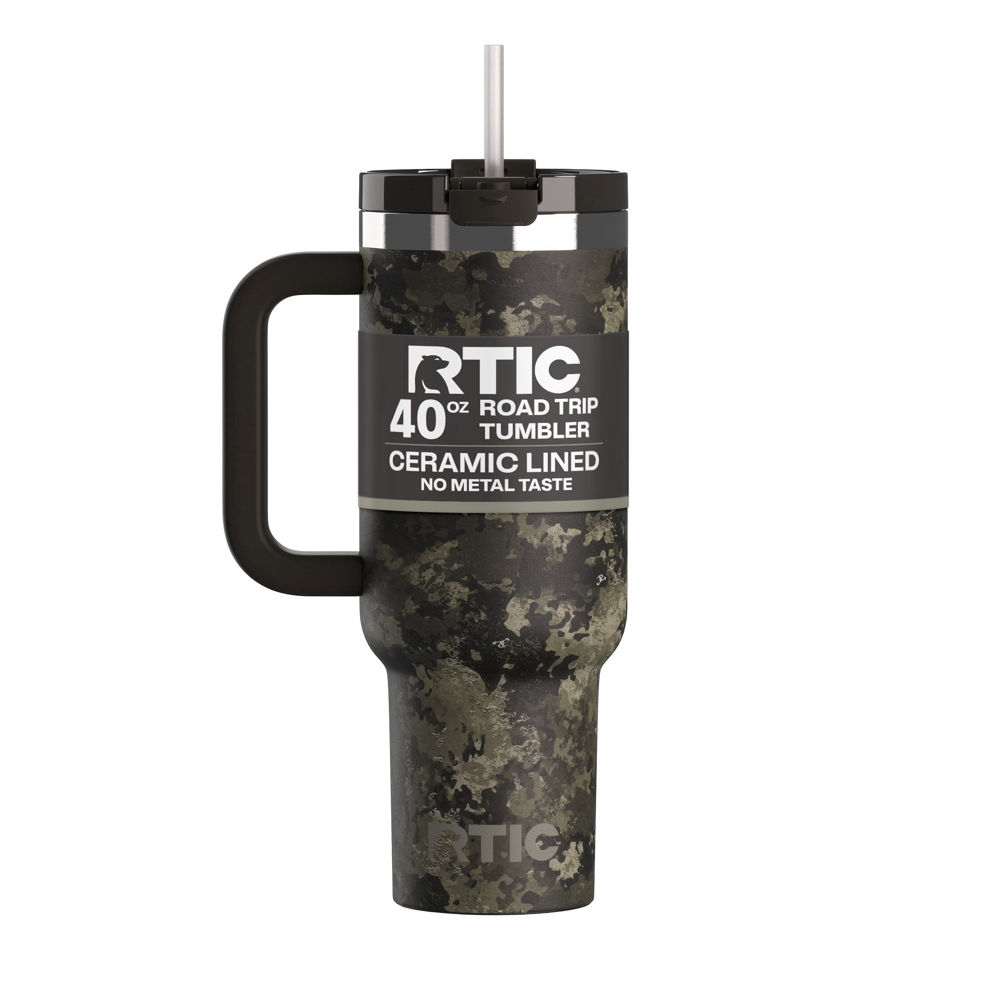 Herobuddy™ 40 oz Ceramic Lined Road Trip Tumbler with Handle - Insulated Travel Tumbler Cup