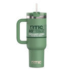 Herobuddy™ 40 oz Ceramic Lined Road Trip Tumbler with Handle - Insulated Travel Tumbler Cup
