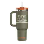 Herobuddy™ 40 oz Ceramic Lined Road Trip Tumbler with Handle - Insulated Travel Tumbler Cup