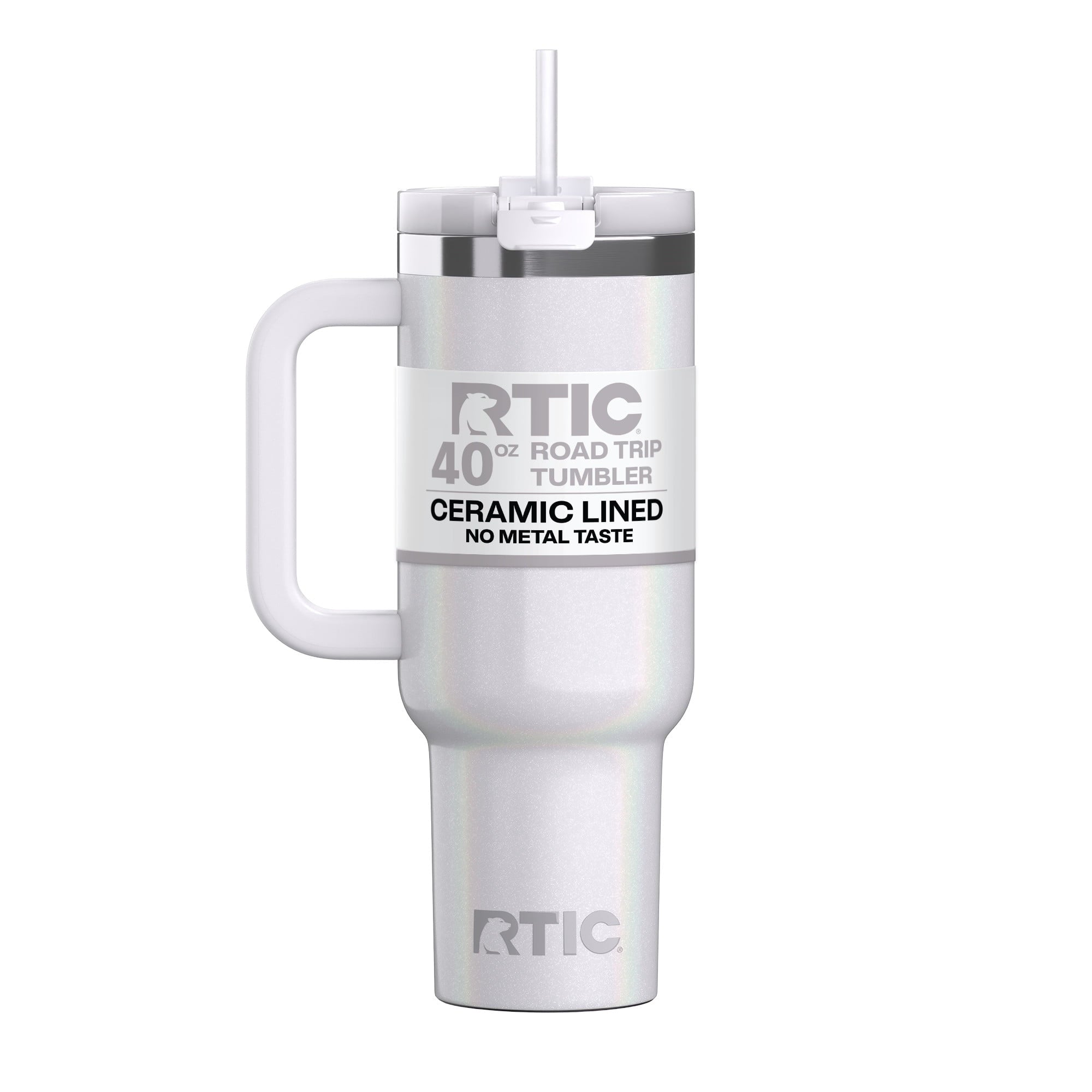 Herobuddy™ 40 oz Ceramic Lined Road Trip Tumbler with Handle - Insulated Travel Tumbler Cup
