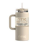 Herobuddy™ 64 oz Ceramic Lined Road Trip Tumbler with Handle - Insulated Travel Tumbler Cup