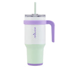 Herobuddy™ Reduce Cold1 40Oz Tumbler With Handle Stainless Steel Color Block - Insulated Travel Tumbler Cup
