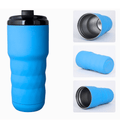 SINT Insulated Coffee Mug 20 oz, Insulated Coffee Cups with Flip Lid, Stainless Steel Coffee Mugs Spill Proof, Double Wall Vacuum Tumblers, Reusable To Go Mug for Hot/Ice Coffee Tea - Blue