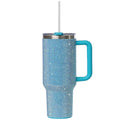 Herobuddy™ STP GOODS Stainless Steel Rhinestone Insulated Tumbler with Handle Lid - Insulated Travel Tumbler Cup