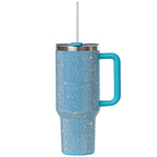 Herobuddy™ STP GOODS Stainless Steel Rhinestone Insulated Tumbler with Handle Lid - Insulated Travel Tumbler Cup