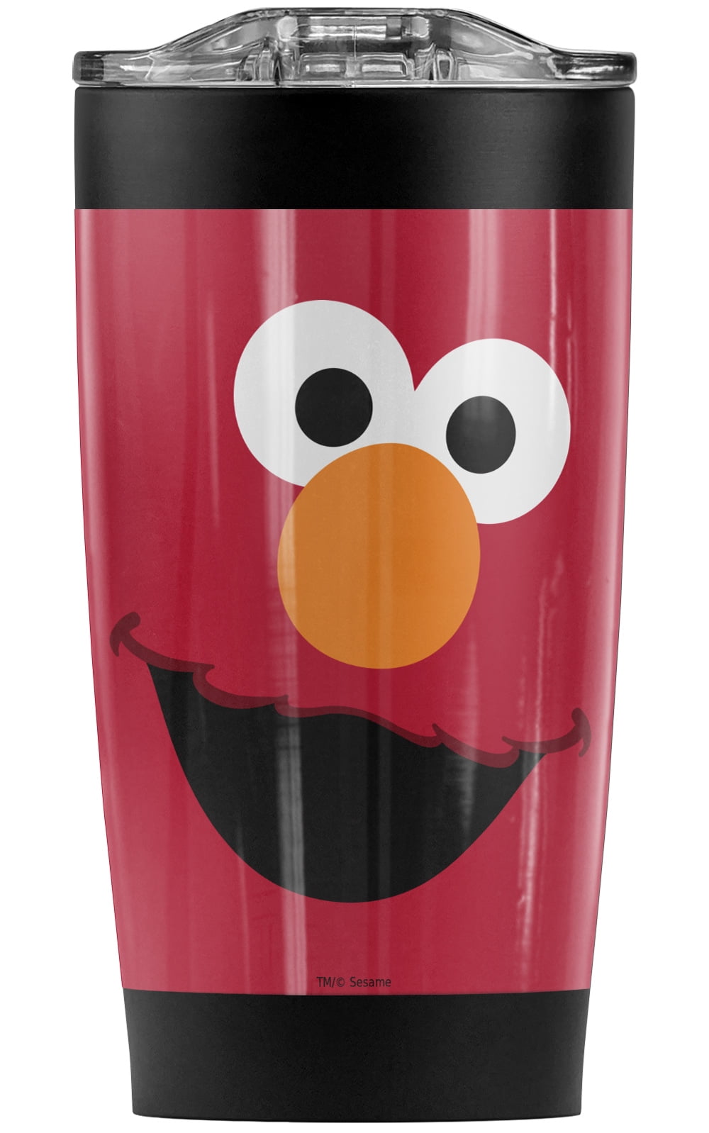 Sesame Street/Elmo Face Stainless Steel Tumbler 20 oz Coffee Travel Mug/Cup, Vacuum Insulated & Double Wall with Leakproof Sliding Lid | Great for Hot Drinks and Cold Beverages