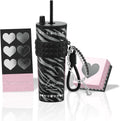 Herobuddy™ Sidagar 24oz Ceramic Coated Insulated Tumbler with Straw, Gift Travel Mug - Insulated Travel Coffee Mug