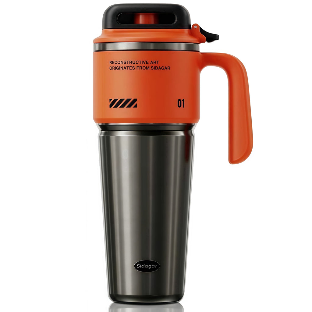 Herobuddy™ Sidagar 32 oz Stainless Steel Vacuum Insulated Tumbler with Straw - Insulated Travel Tumbler Cup