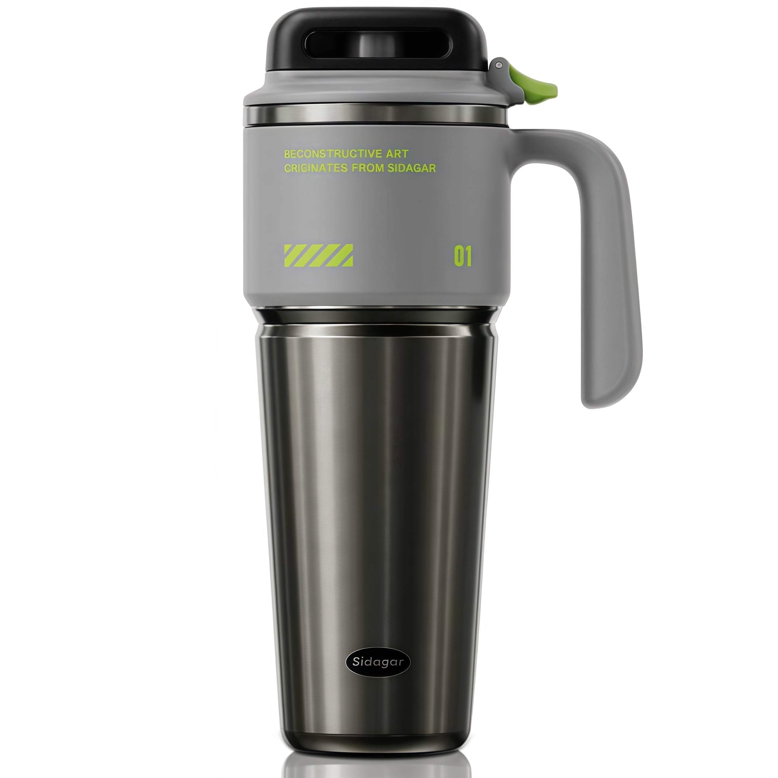 Herobuddy™ Sidagar 32 oz Stainless Steel Vacuum Insulated Tumbler with Straw - Insulated Travel Tumbler Cup