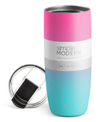 Herobuddy™ 16oz Voyager Travel Mug Tumbler w/ Clear Flip Lid - Insulated Travel Coffee Mug