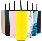 Herobuddy™ 24oz Classic Tumbler with Straw and Flip Lid - Insulated Travel Tumbler Cup